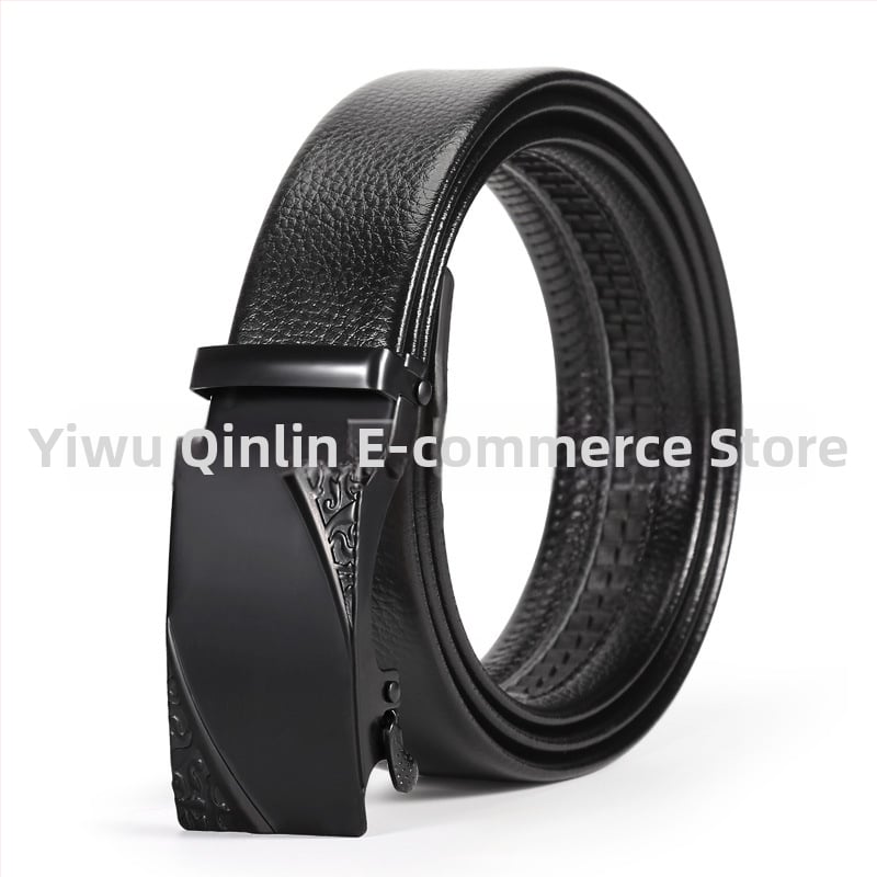 Vyriška juosta iš dirbtinės odos su automatine geležies sagtimi, plotis 2-4 cm, verslo stilius