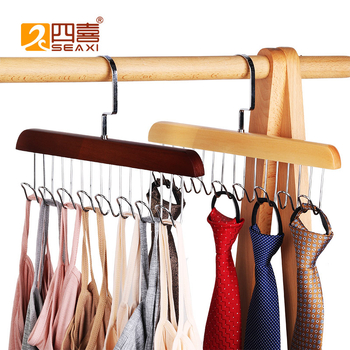 Puidust vööhoidik, mitmekülgne – sobib ka sallide hoidmiseks, kaasaegne minimalistlik stiil, metallkonksud