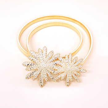 Metalinė juosta juosmeniui su lydinio sagtimi, kabliuko užsegimas, elektroplatinė danga