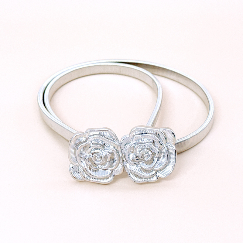 Metalinė juosta juosmeniui su lydinio sagtimi, kabliuko užsegimas, elektroplatinė danga