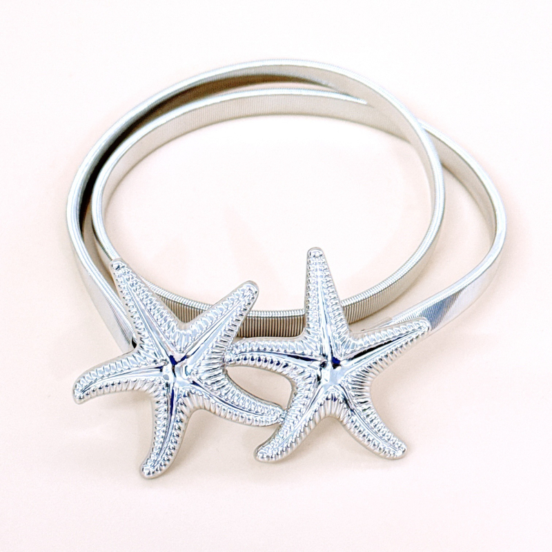 Metalinė juosta juosmeniui su lydinio sagtimi, kabliuko užsegimas, elektroplatinė danga