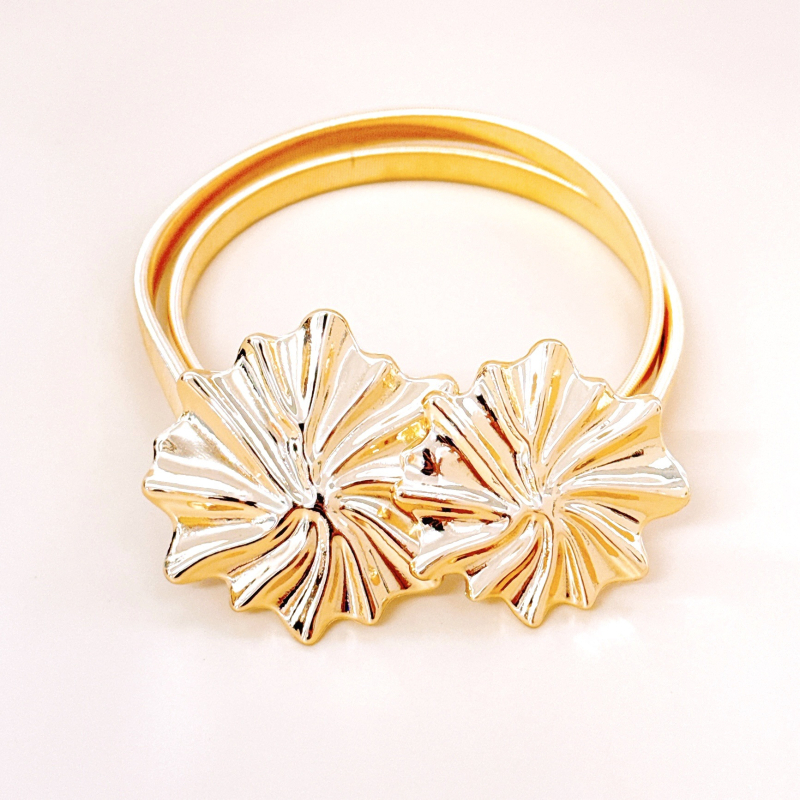 Metalinė juosta juosmeniui su lydinio sagtimi, kabliuko užsegimas, elektroplatinė danga