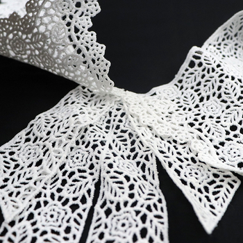 Дантелена яка от млечен шёлк — DIY водоразтворима бродерия, аксесоар за дамски облекла и сватбени рокли