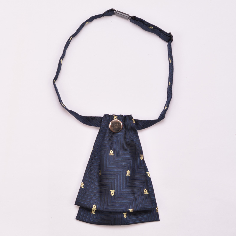 Ženski mašni za ovratnik, jacquard uzorak, prugasti i točkasti uzorak, dvostruki slojni mašni, korejski stil