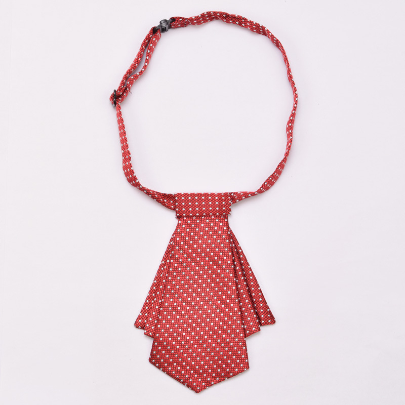 Ženski mašni za ovratnik, jacquard uzorak, prugasti i točkasti uzorak, dvostruki slojni mašni, korejski stil