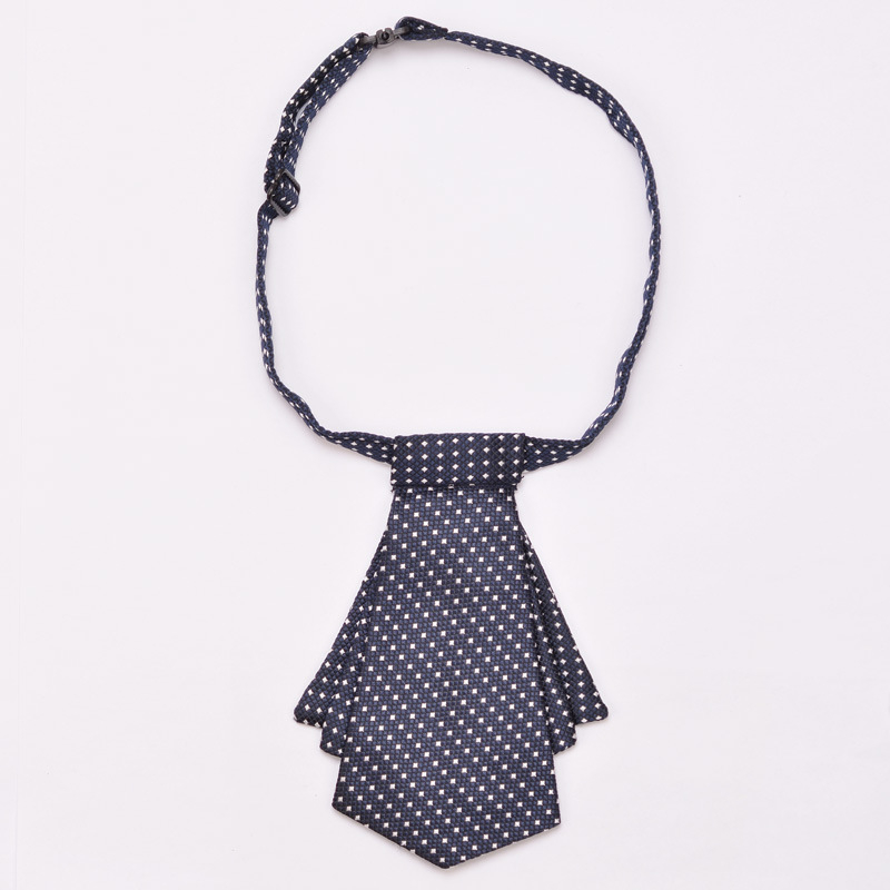 Ženski mašni za ovratnik, jacquard uzorak, prugasti i točkasti uzorak, dvostruki slojni mašni, korejski stil