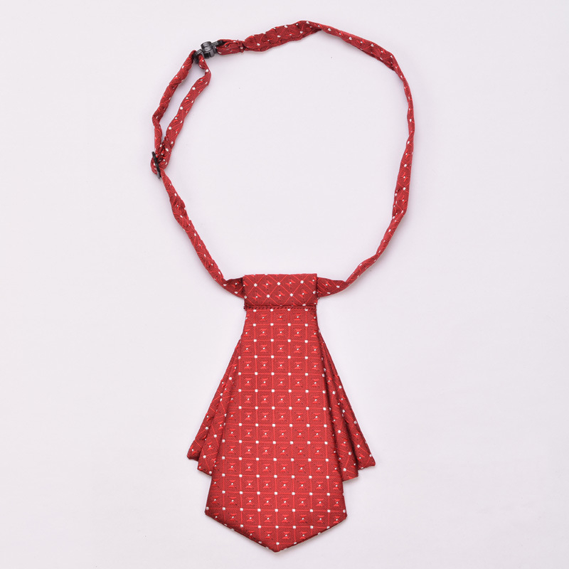 Ženski mašni za ovratnik, jacquard uzorak, prugasti i točkasti uzorak, dvostruki slojni mašni, korejski stil