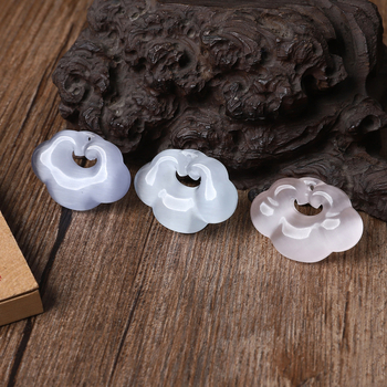 Kakla ķēde ar kaķa acs akmeni, Ruyi Xiangyun aizdare, koncentriska aizdare, pulēta, Yiwu, rudens 2025