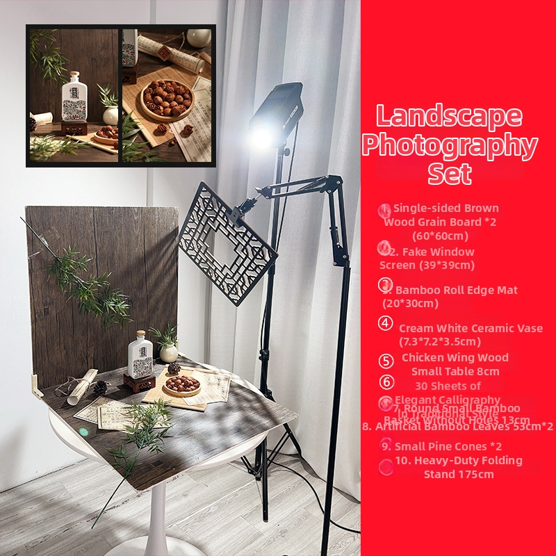 Fotorekviziti u drevnom stilu, antikne jade lutke, drveni pozadinski okvir, kod proizvoda Xw5g7eym