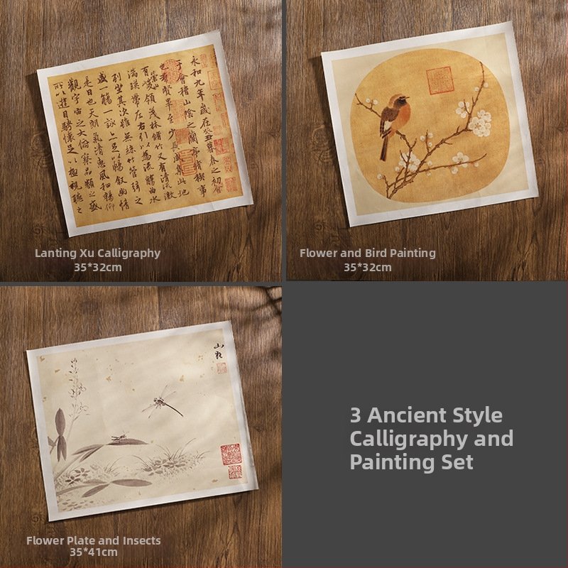 Fotorekviziti u drevnom stilu, antikne jade lutke, drveni pozadinski okvir, kod proizvoda Xw5g7eym