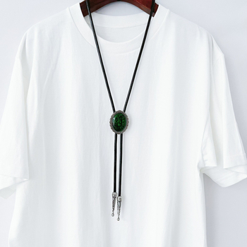 MAINIU bolo kaklaraištis su Europos retro raštu, kaklo gėlių akcentas, cinko lydinio įranga, PU virvė arba vaškuota virvė