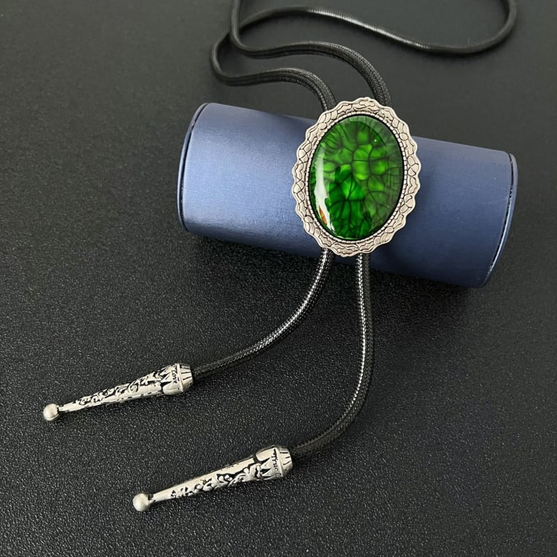 MAINIU bolo kaklaraištis su Europos retro raštu, kaklo gėlių akcentas, cinko lydinio įranga, PU virvė arba vaškuota virvė