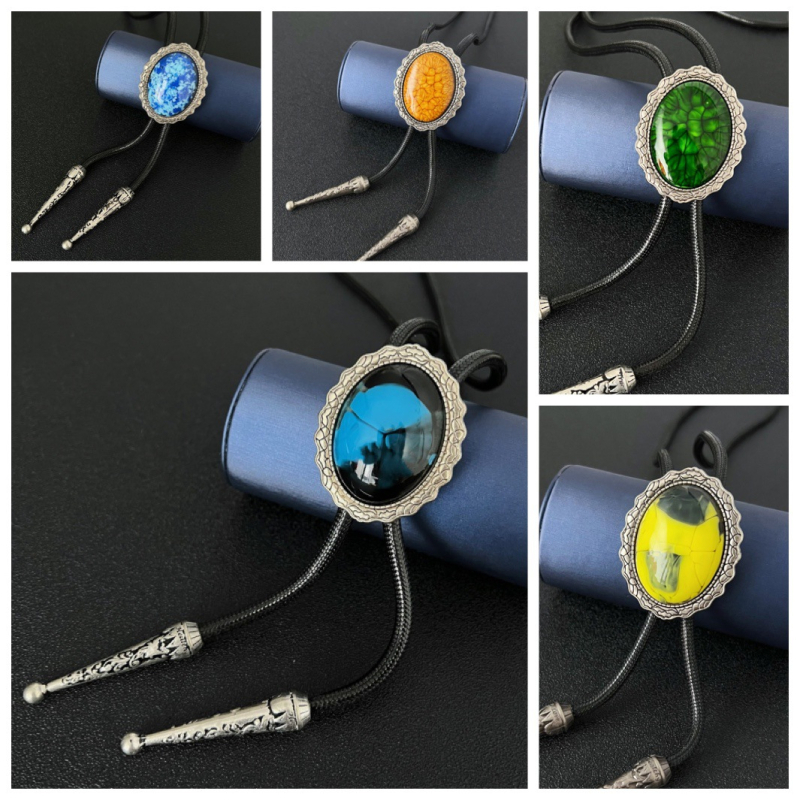 MAINIU bolo kaklaraištis su Europos retro raštu, kaklo gėlių akcentas, cinko lydinio įranga, PU virvė arba vaškuota virvė