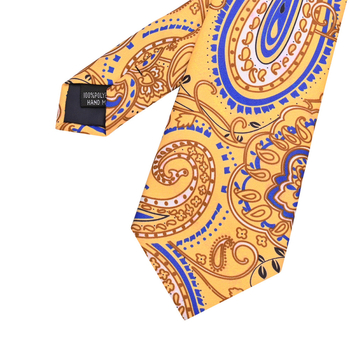 Meeste 6-os osaline kravatikomplekt lillemustriga, džakardkangas, polüester