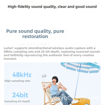 Mammoth LARK A1 Belaidė lapel mikrofonas tiesioginiam perdavimui – Omnidirekcinis, 100 Hz–20 kHz, veikimo laikas 6–8 valandos