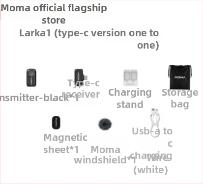 Mammoth LARK A1 Belaidė lapel mikrofonas tiesioginiam perdavimui – Omnidirekcinis, 100 Hz–20 kHz, veikimo laikas 6–8 valandos