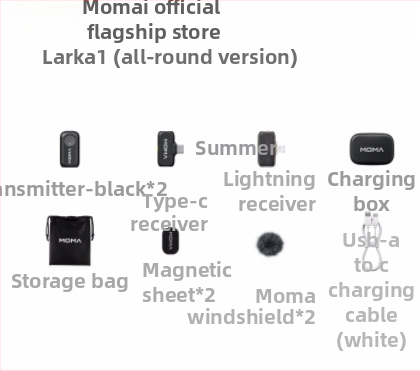 Mammoth LARK A1 Belaidė lapel mikrofonas tiesioginiam perdavimui – Omnidirekcinis, 100 Hz–20 kHz, veikimo laikas 6–8 valandos