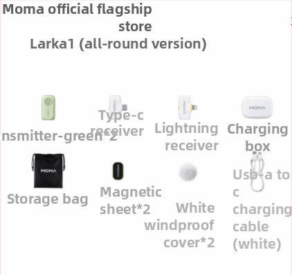 Mammoth LARK A1 Belaidė lapel mikrofonas tiesioginiam perdavimui – Omnidirekcinis, 100 Hz–20 kHz, veikimo laikas 6–8 valandos