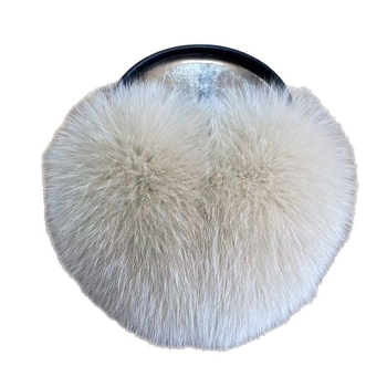 Earmuffs od lisijeg krzna - unisex, zima, toplinski, stilski