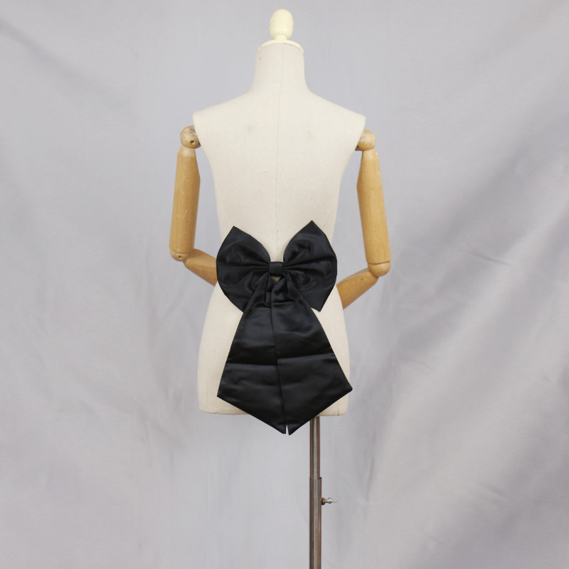 Išimama satino juostelė juosmeniui su dideliu nugaros kaspinu vestuvinei suknelei, užsegimas smeigtuku, plotis 2–4 cm