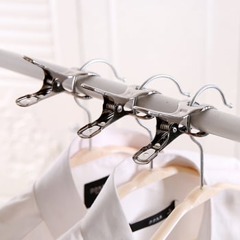 Nerūsējošā tērauda žāvēšanas skava, vēja izturīgs drēbju klips, universāls lietošanai