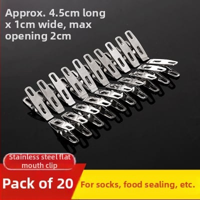 Nerūsējošā tērauda žāvēšanas skava, vēja izturīgs drēbju klips, universāls lietošanai