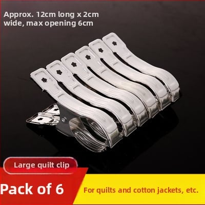 Nerūsējošā tērauda žāvēšanas skava, vēja izturīgs drēbju klips, universāls lietošanai