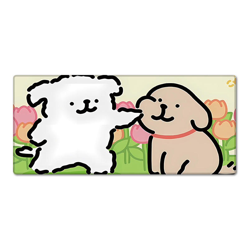 Karikatūrinis pelės kilimėlis biurui, audinys, neslystantis, vienpusis, termotransferas, OEM apdorojimas