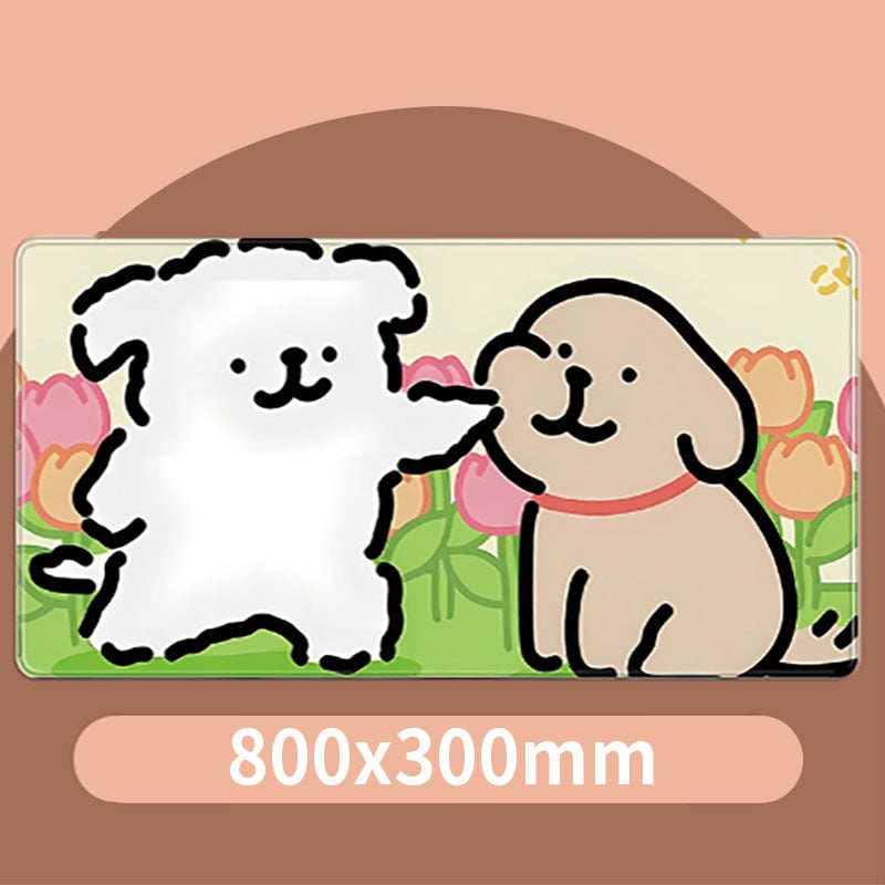 Karikatūrinis pelės kilimėlis biurui, audinys, neslystantis, vienpusis, termotransferas, OEM apdorojimas