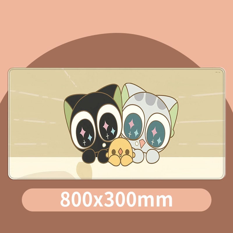 Karikatūrinis pelės kilimėlis biurui, audinys, neslystantis, vienpusis, termotransferas, OEM apdorojimas