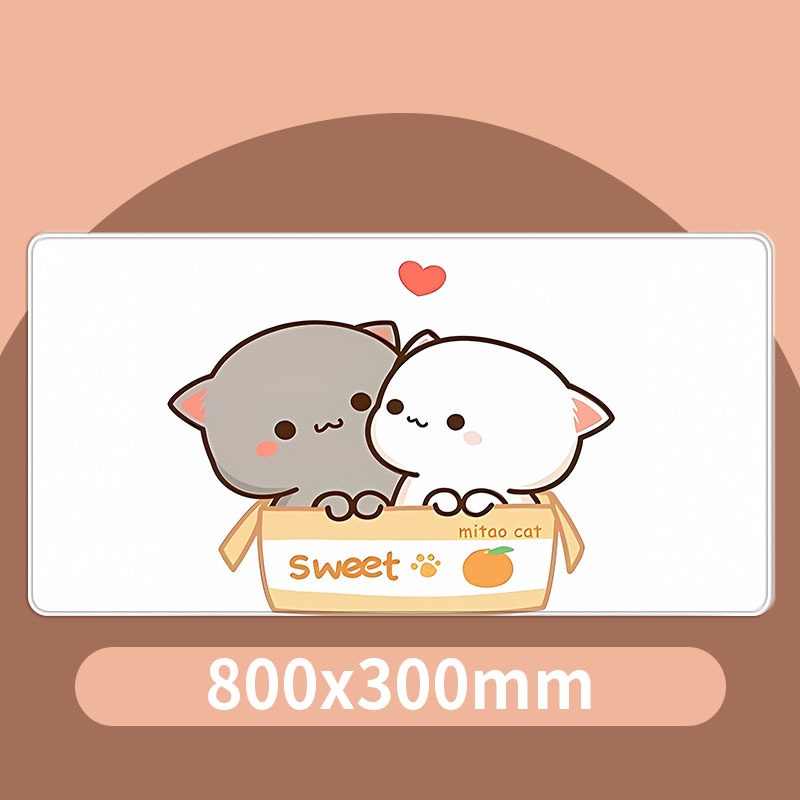 Karikatūrinis pelės kilimėlis biurui, audinys, neslystantis, vienpusis, termotransferas, OEM apdorojimas