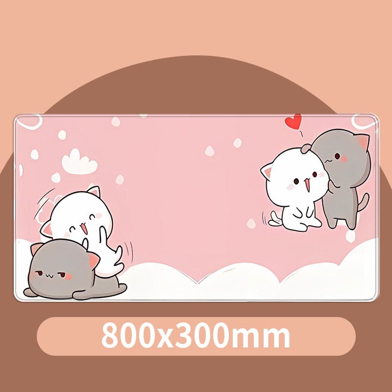 Karikatūrinis pelės kilimėlis biurui, audinys, neslystantis, vienpusis, termotransferas, OEM apdorojimas