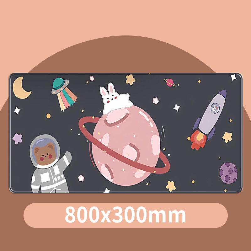 Karikatūrinis pelės kilimėlis biurui, audinys, neslystantis, vienpusis, termotransferas, OEM apdorojimas