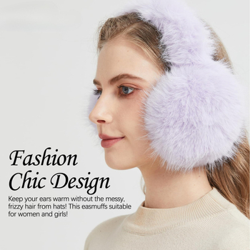 Žieminiai ausų apsaugai lauko sportui – unisex, sulankstomi, vienos spalvos dizainas, išlaiko šilumą