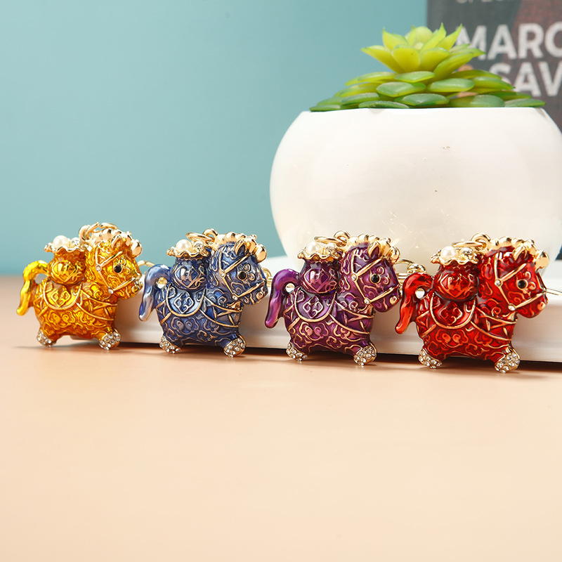 Raktų pakabukas – kinų stiliaus, metalas, prekės ženklas Yasheng, nacionalinis trendas, kūrybinis rankinės pakabukas