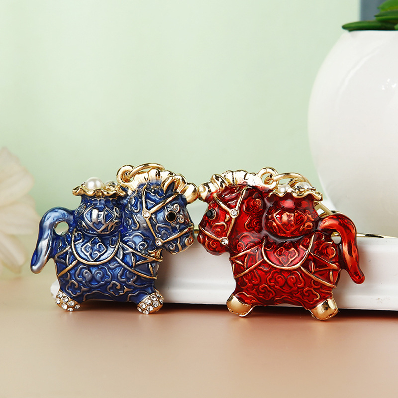 Raktų pakabukas – kinų stiliaus, metalas, prekės ženklas Yasheng, nacionalinis trendas, kūrybinis rankinės pakabukas