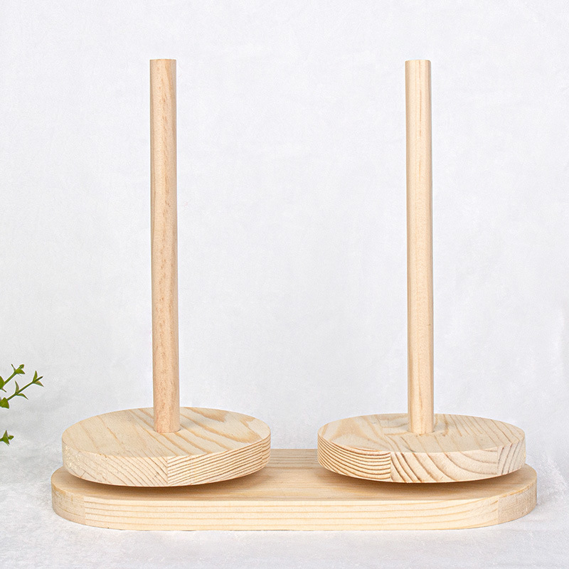 Навивател за вълнена прежда със въртяща се дървена рамка – ръчно изработено, минималистичен стил, без внос