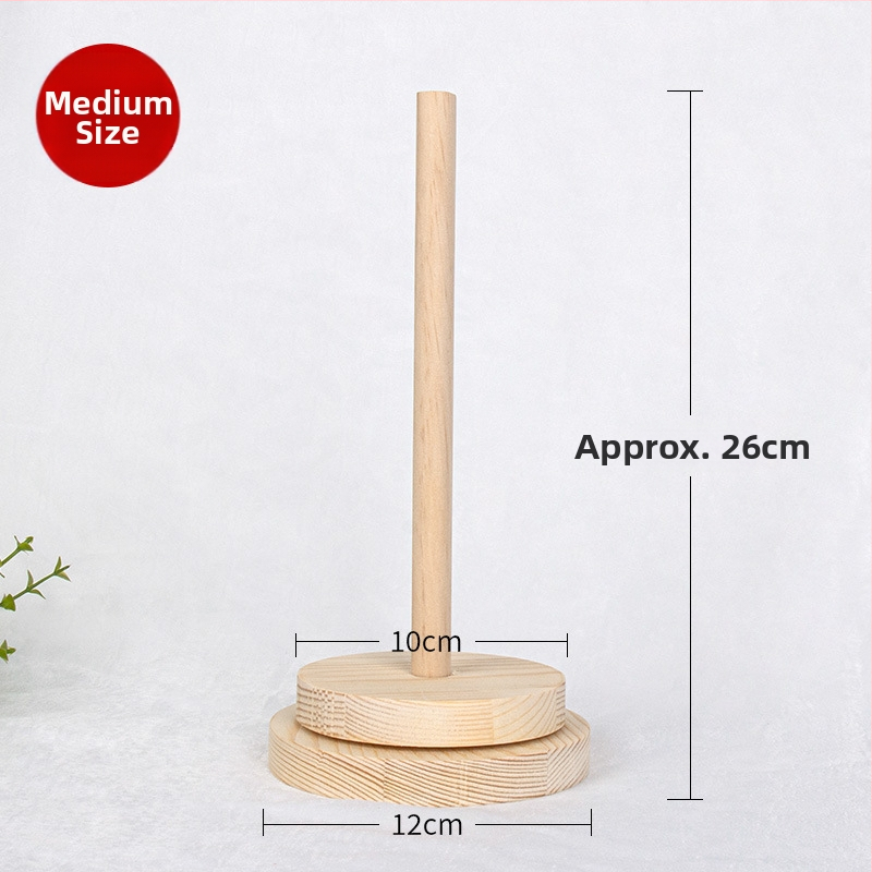 Навивател за вълнена прежда със въртяща се дървена рамка – ръчно изработено, минималистичен стил, без внос