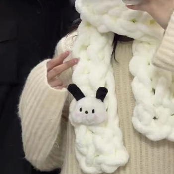 Piršto šalikas (oro srauto verpimas; siūlai pynimas; rankų mezgimas)