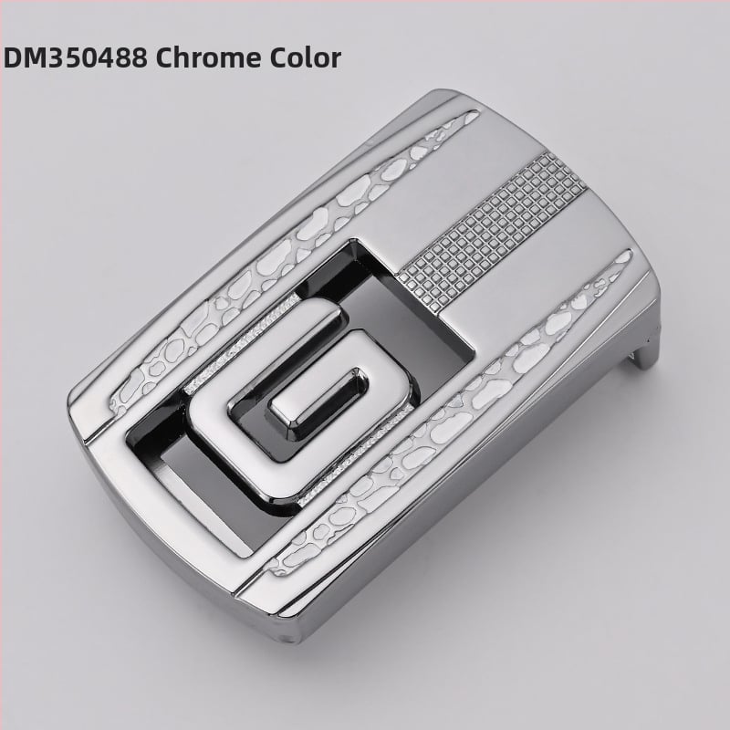 Meeste vööklamber – tsingi sulam, ristkülikukujuline sile klamber, äri stiil, kõikide aastaaegade jaoks, 2024 kevad.