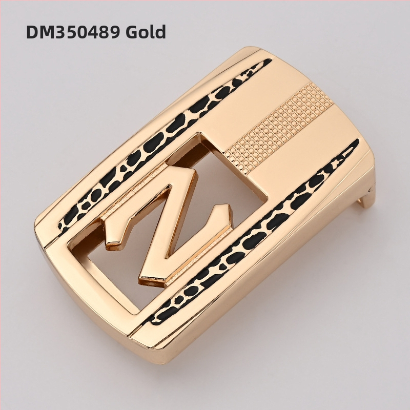 Meeste vööklamber – tsingi sulam, ristkülikukujuline sile klamber, äri stiil, kõikide aastaaegade jaoks, 2024 kevad.