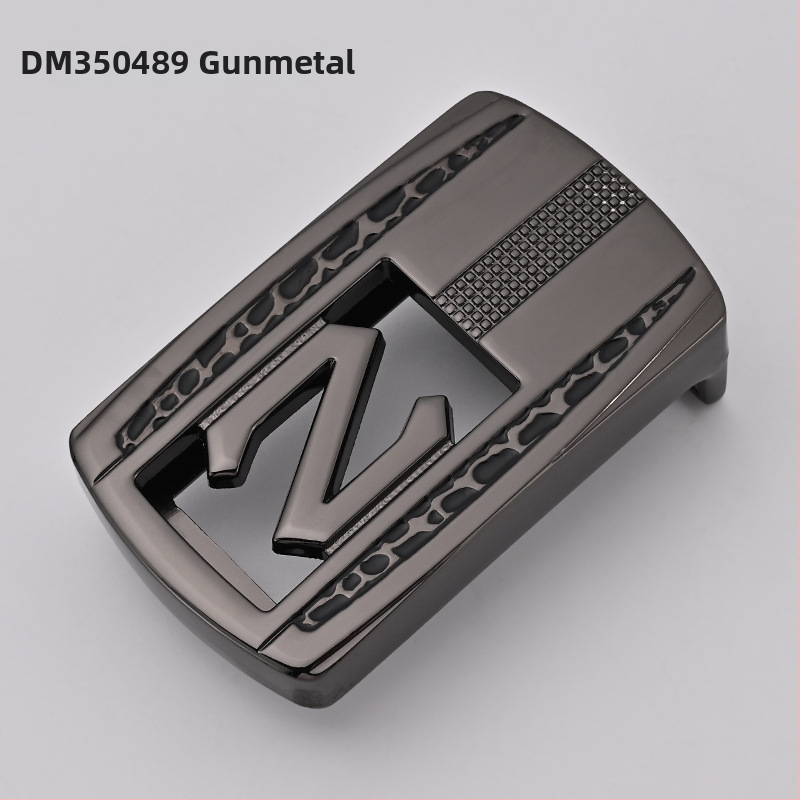 Meeste vööklamber – tsingi sulam, ristkülikukujuline sile klamber, äri stiil, kõikide aastaaegade jaoks, 2024 kevad.