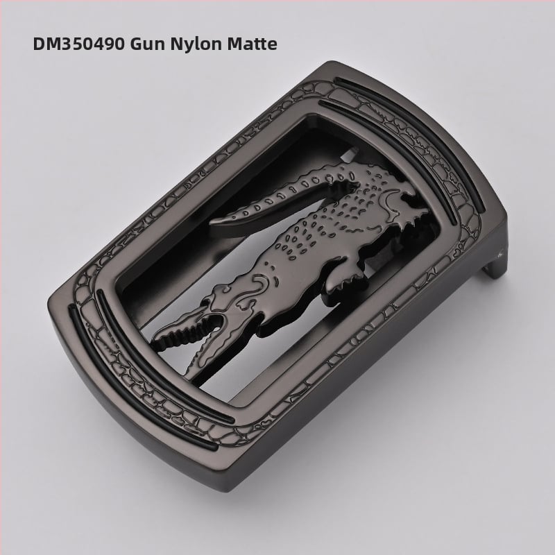 Meeste vööklamber – tsingi sulam, ristkülikukujuline sile klamber, äri stiil, kõikide aastaaegade jaoks, 2024 kevad.