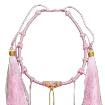 Kūdikių kaklo papuošalas su U formos vieliniu pakabuku, apimtis 41–50 cm, O grandinė, reguliuojamas