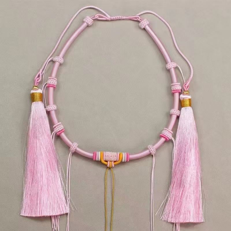 Kūdikių kaklo papuošalas su U formos vieliniu pakabuku, apimtis 41–50 cm, O grandinė, reguliuojamas