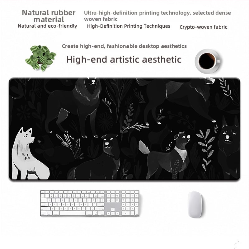 Мишка подложка от естествен каучук, противохлъзгаща повърхност, термопечат, OEM персонализация