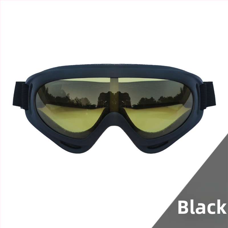 X400 akiniai – Vėjo atsparūs, pilno rėmo, universalūs, suderinami su galvos juosta, skirti slidinėjimui, dviračių ir motociklų sportui
