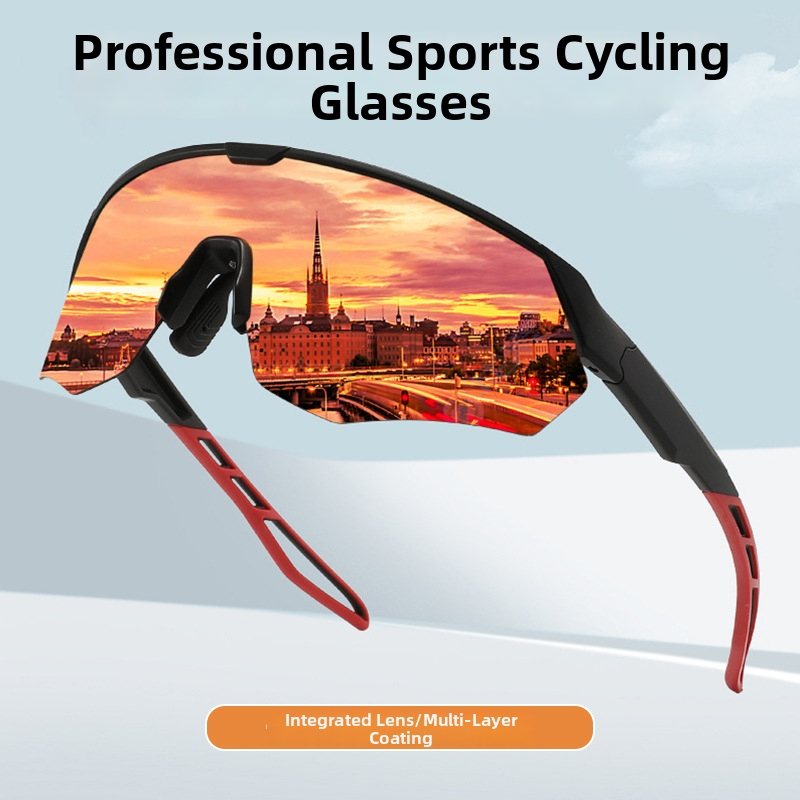 Dviračių akinių 1044 su keičiamais lęšiais, reguliuojamu nosies tiltu ir suderinti su galvos juosta akiniais