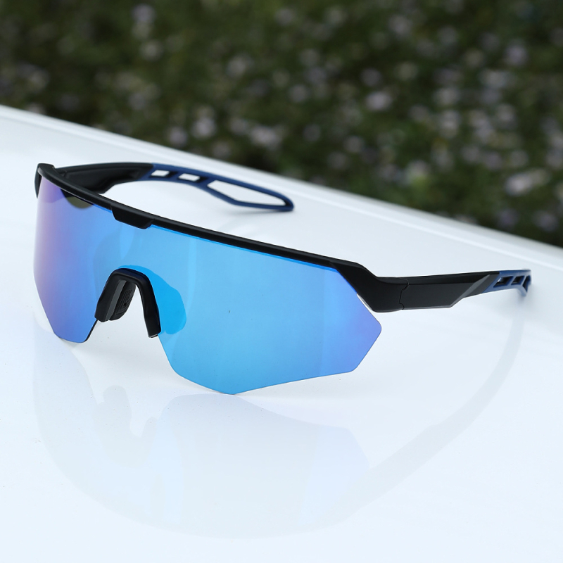 Dviračių akinių 1044 su keičiamais lęšiais, reguliuojamu nosies tiltu ir suderinti su galvos juosta akiniais