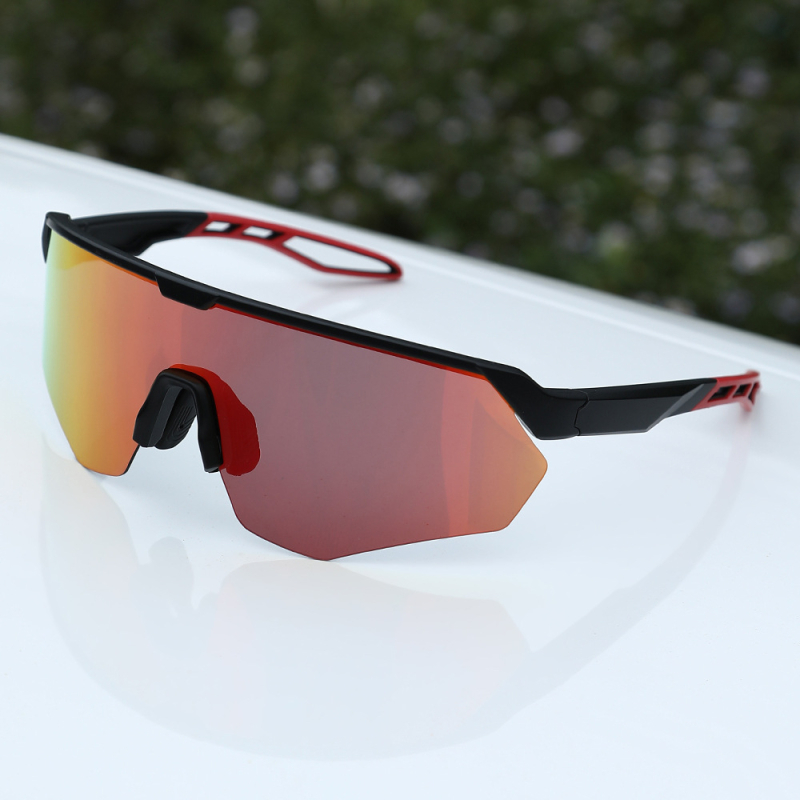 Dviračių akinių 1044 su keičiamais lęšiais, reguliuojamu nosies tiltu ir suderinti su galvos juosta akiniais